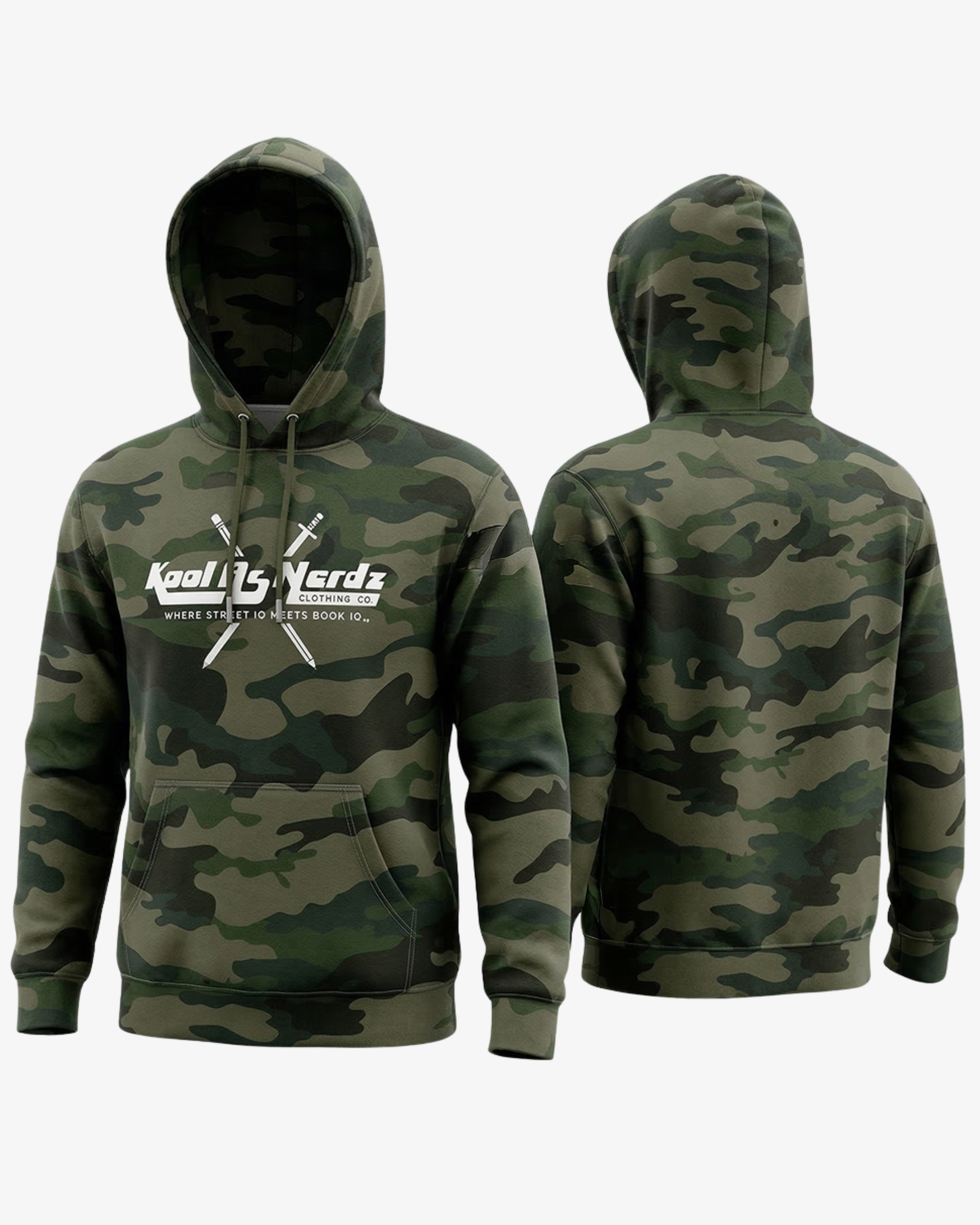 Kool As Nerdz Stealth Mindset Hoodie | Camouflage Edition