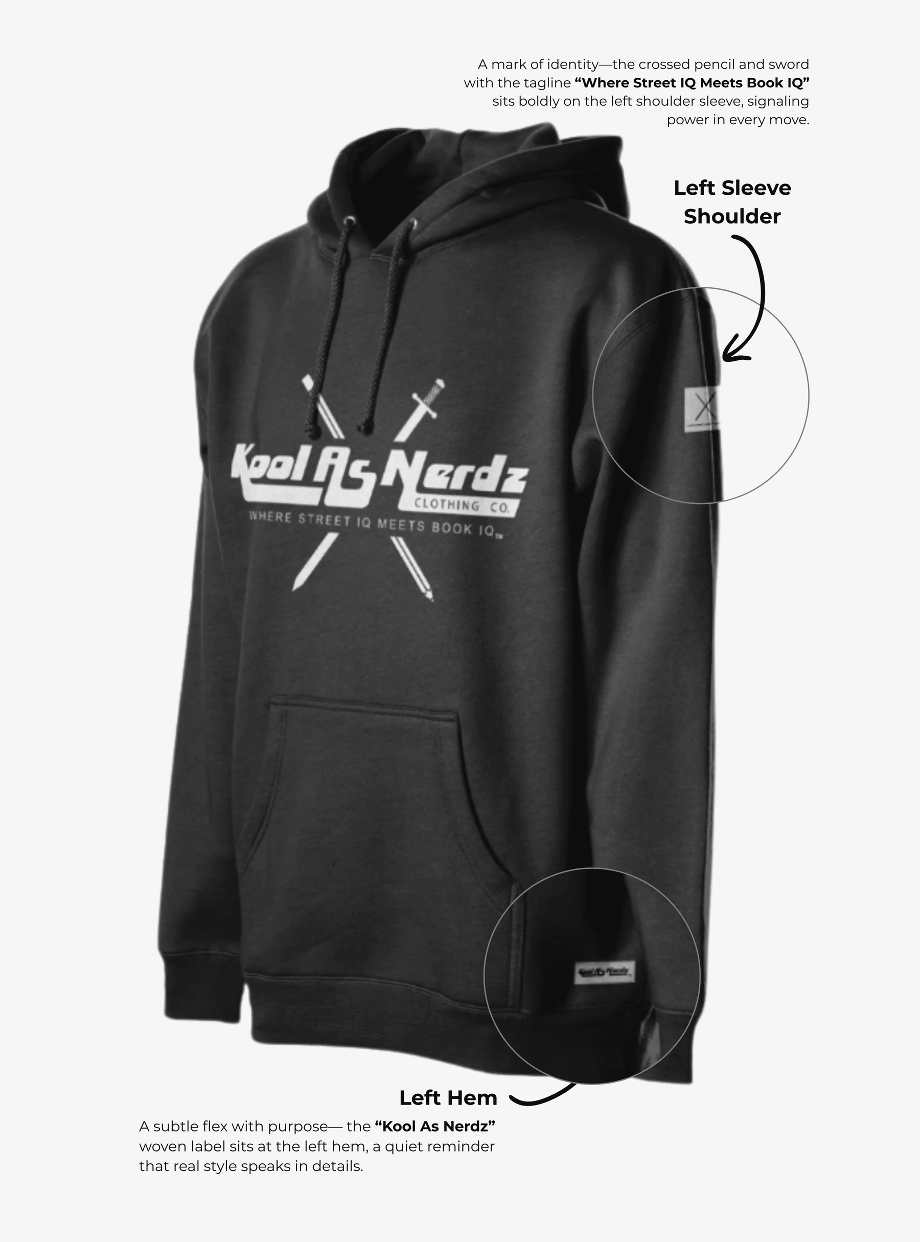 The Essential Statement Hoodie by kool as nerdz
