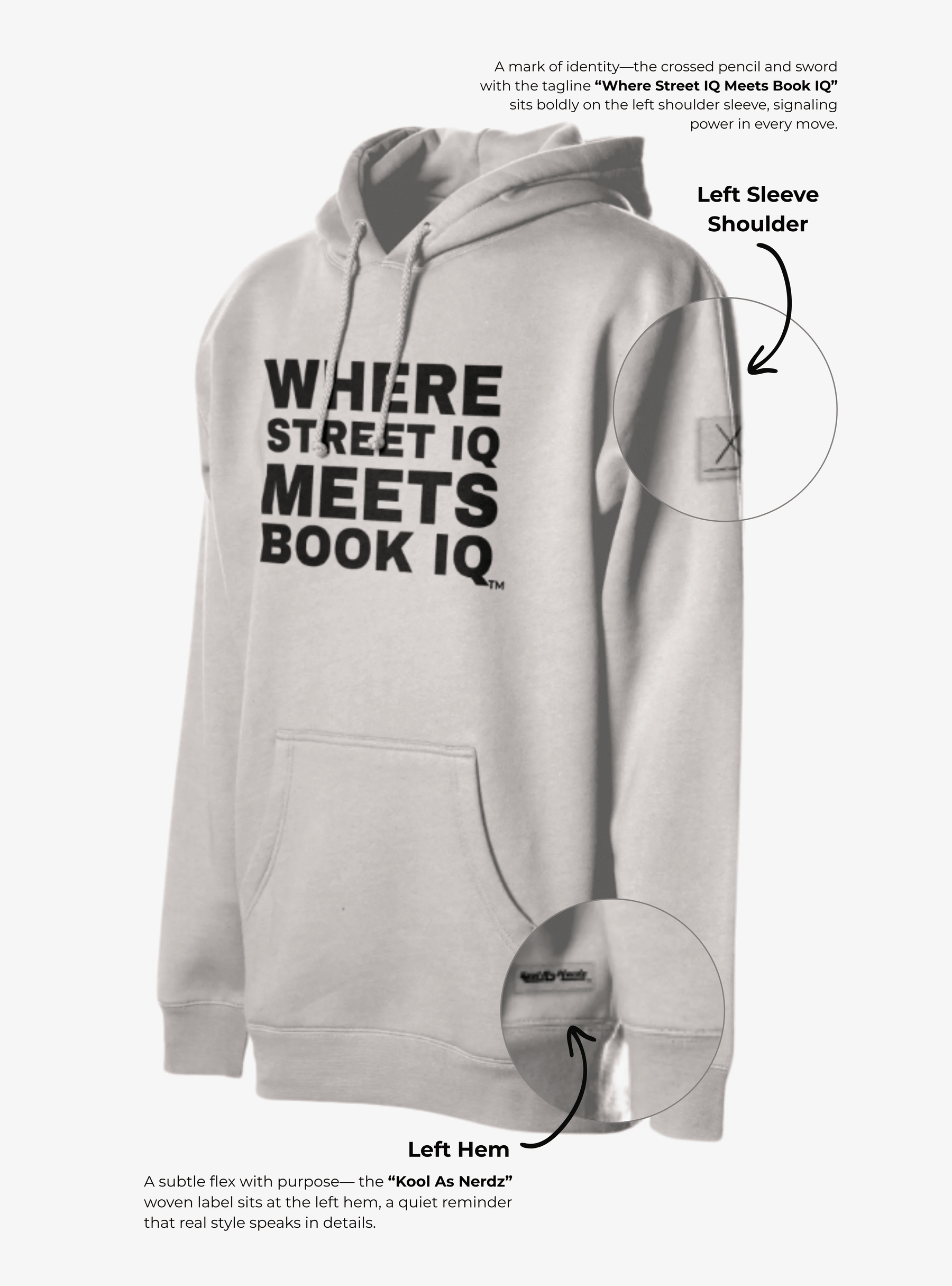 The Statement Hoodie by Kool As Nerdz